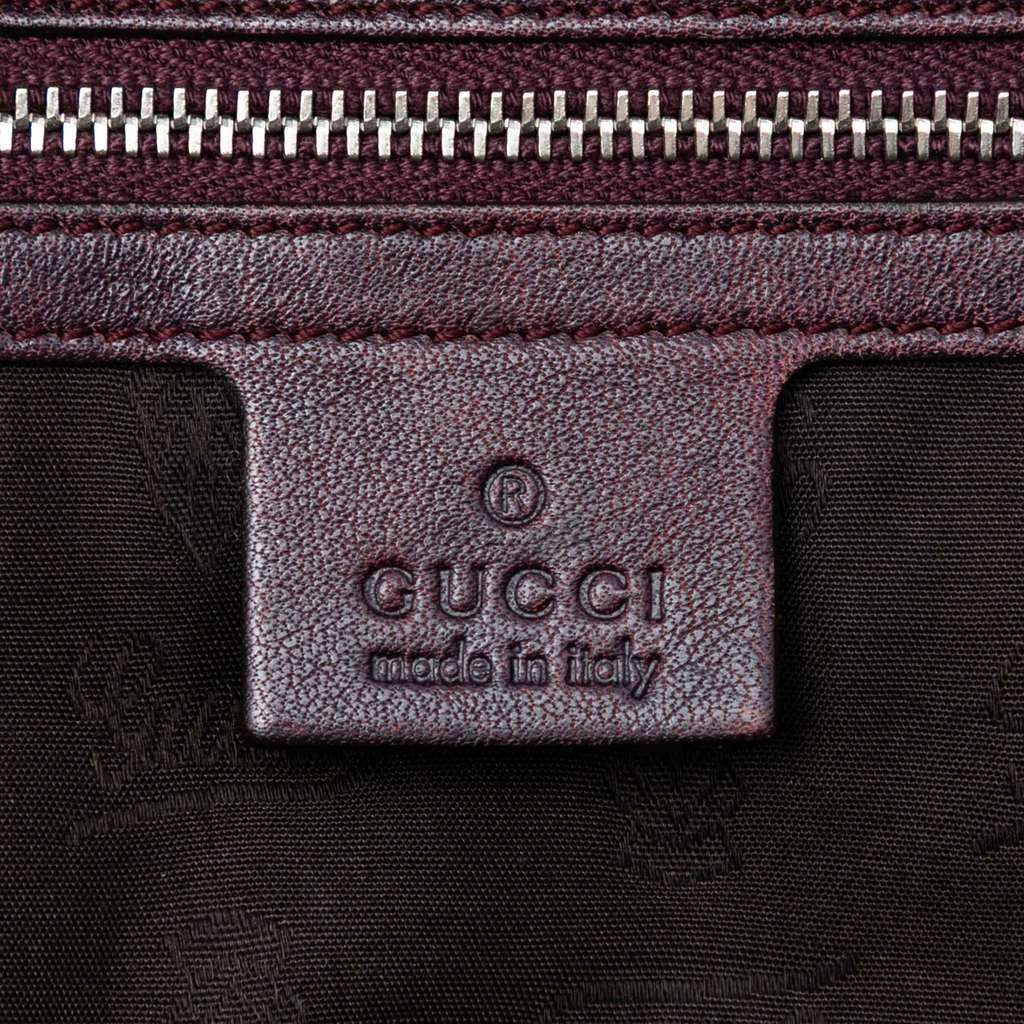 Gucci Medium GG Canvas Bamboo Bar Tote Brown Canvas Good condition - Box View