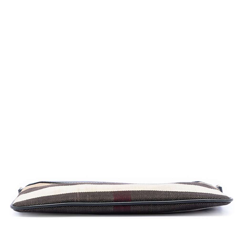 Burberry Mega Check Canvas Peyton Crossbody Brown Canvas Good condition - Inside View