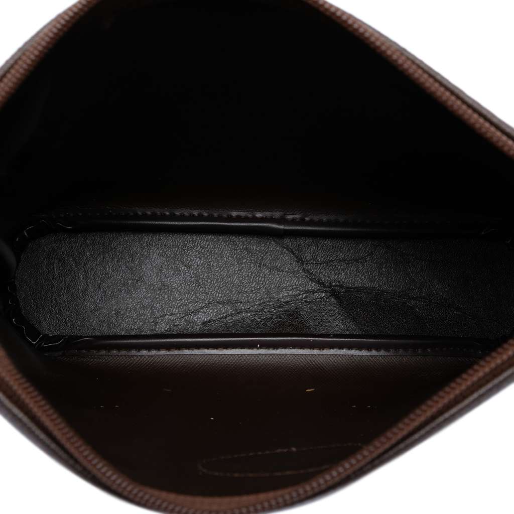 Burberry Vintage Check Canvas Wristlet Clutch Brown Canvas Good condition - Model View