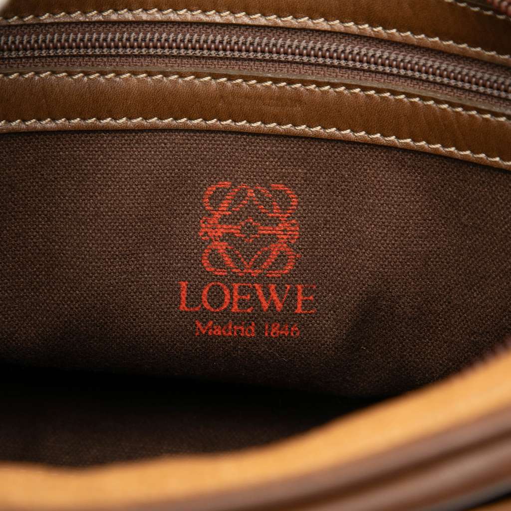 Loewe Leather Anagram Crossbody Brown Leather Fair condition - Box View
