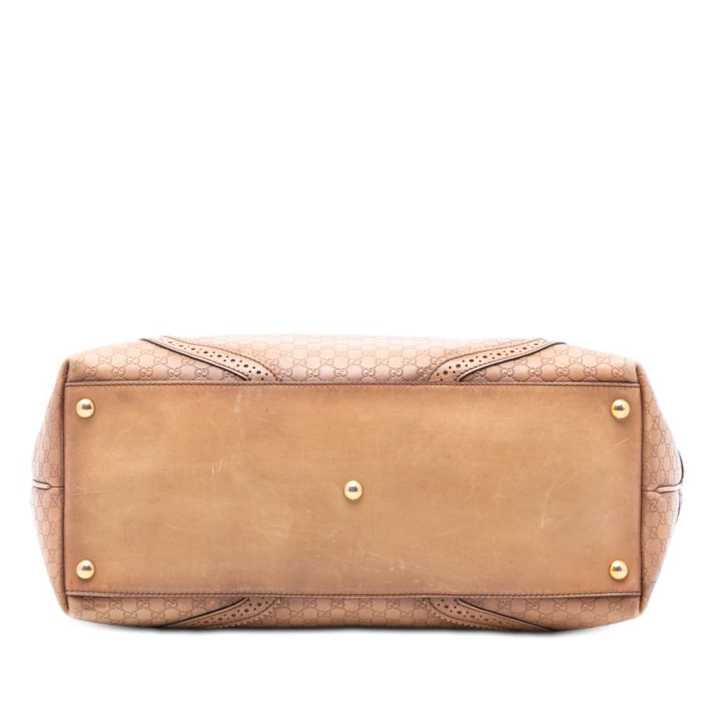 Gucci Microguccissima Brogue Duilio Tote Brown Leather Good condition - Inside View