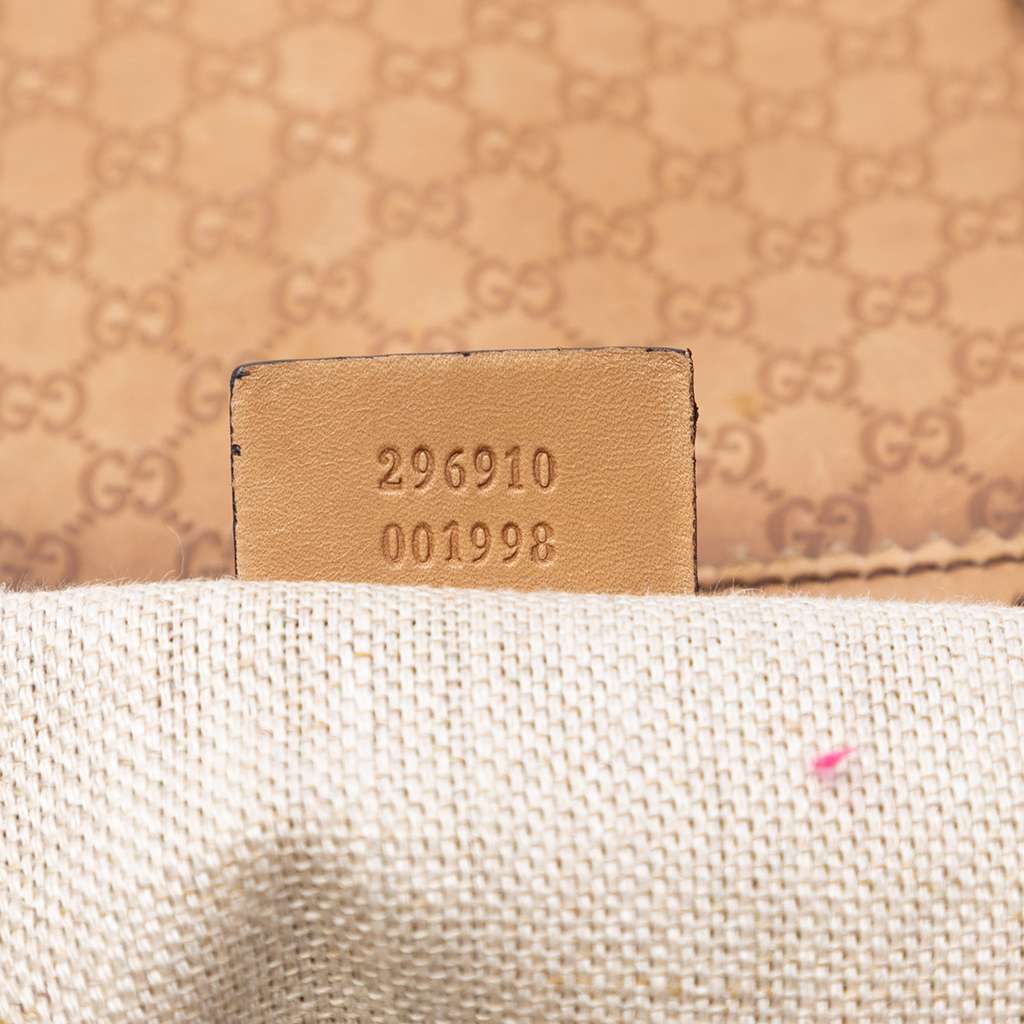 Gucci Microguccissima Brogue Duilio Tote Brown Leather Good condition - Box View