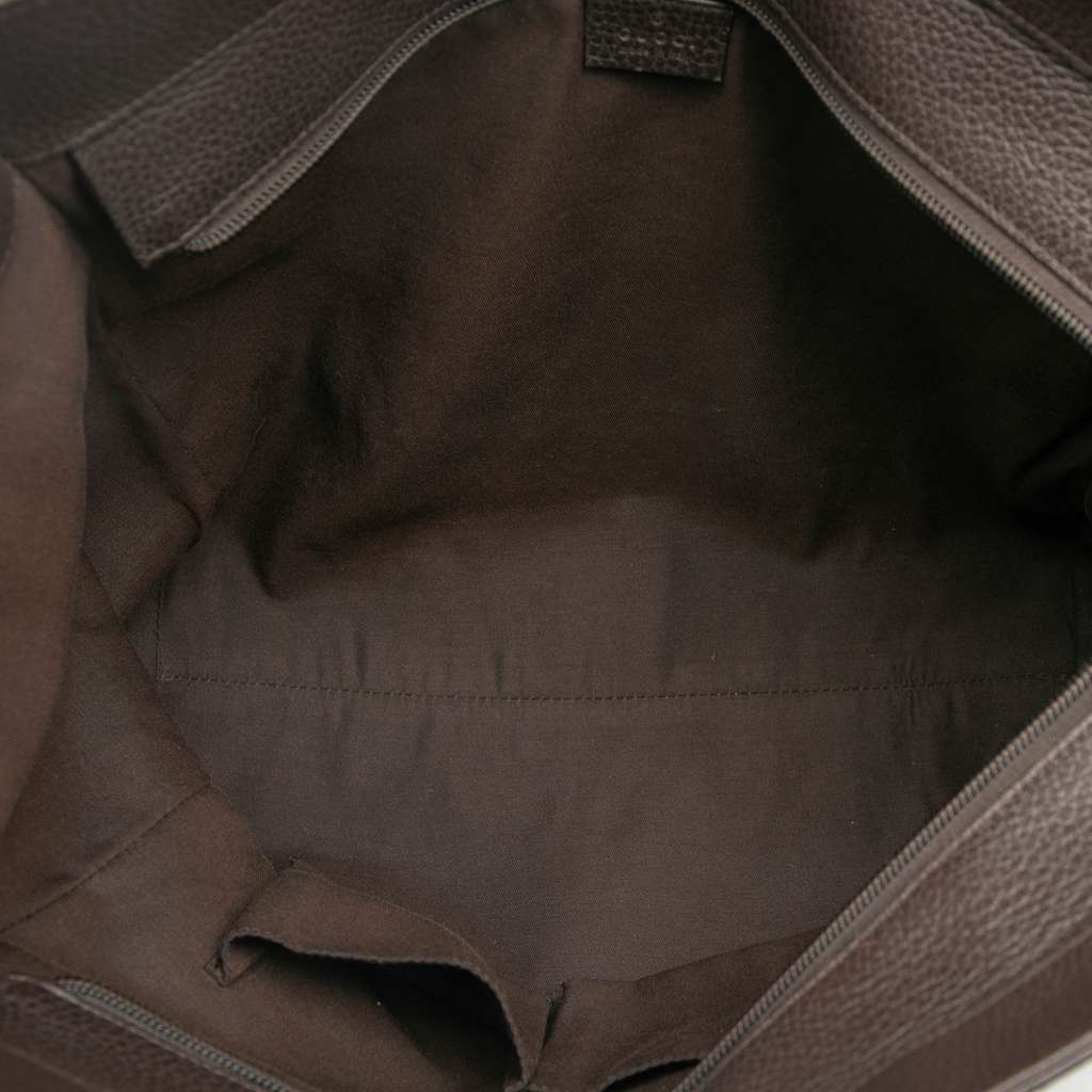 Gucci Dollar Calfskin Interlocking G Tote Brown Leather Good condition - Model View