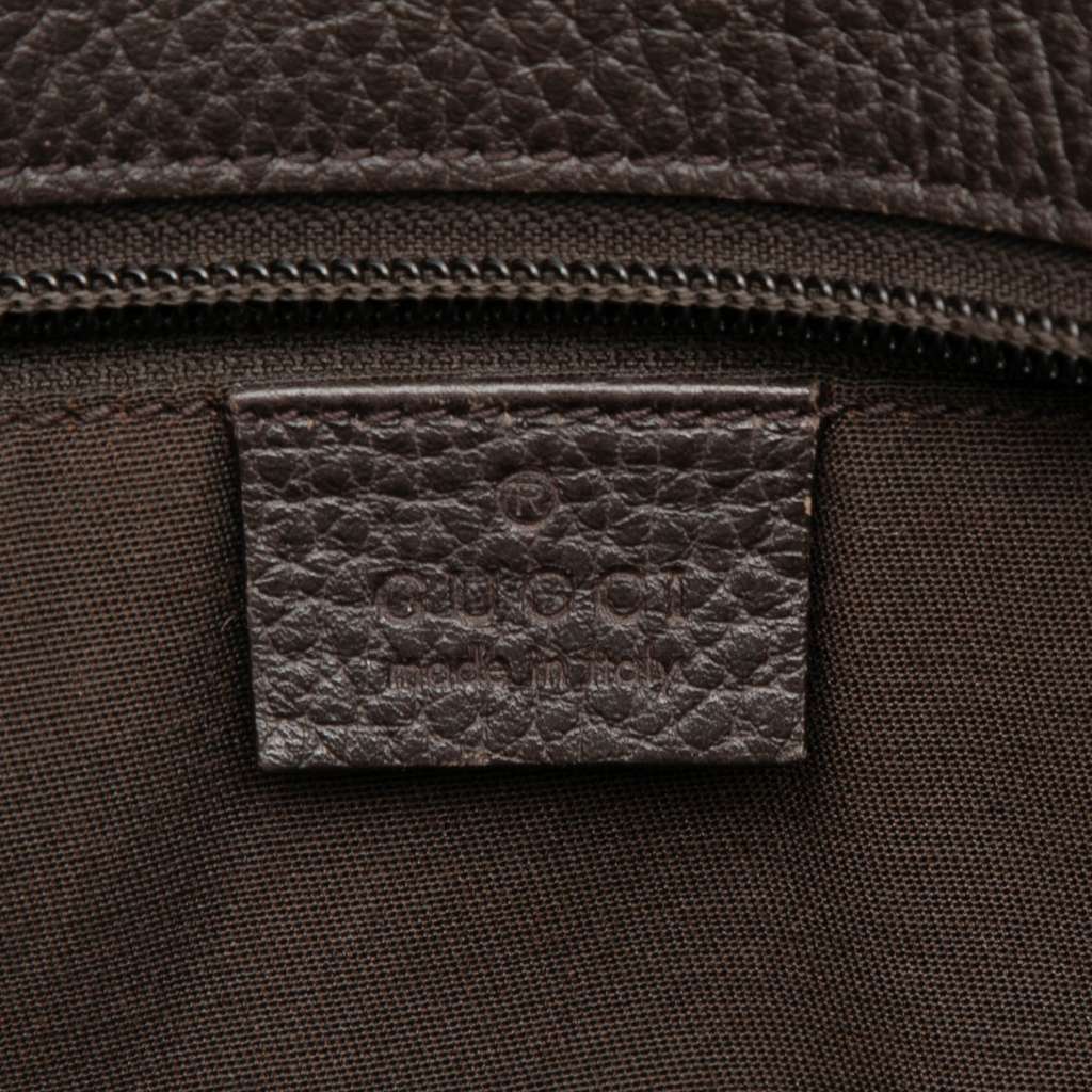 Gucci Dollar Calfskin Interlocking G Tote Brown Leather Good condition - Box View