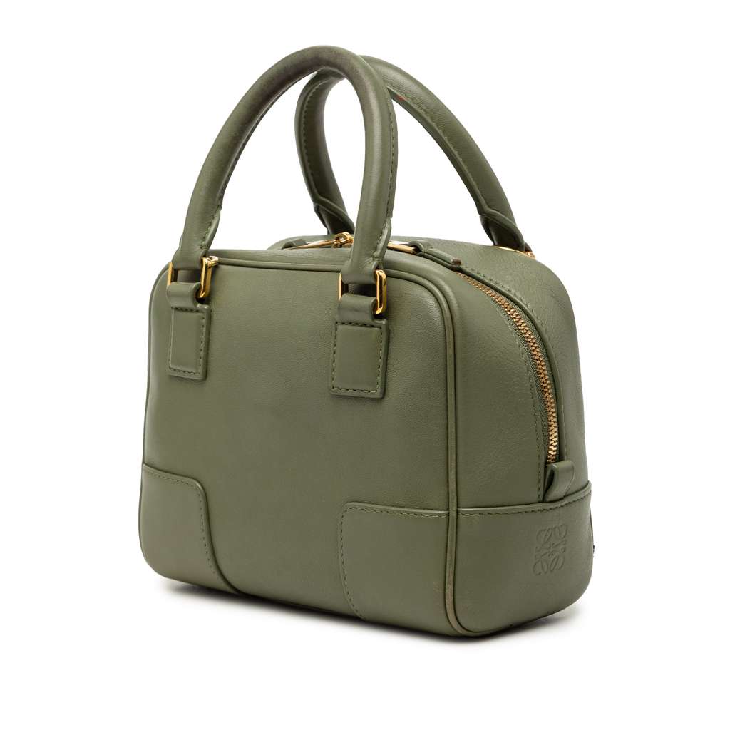 Loewe Calfskin Amazona 16 Square Bag Green Leather Good condition - Back View