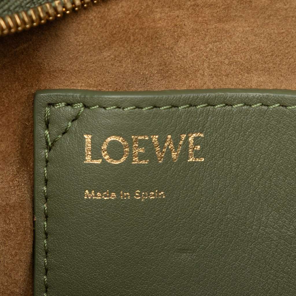 Loewe Calfskin Amazona 16 Square Bag Green Leather Good condition - Box View