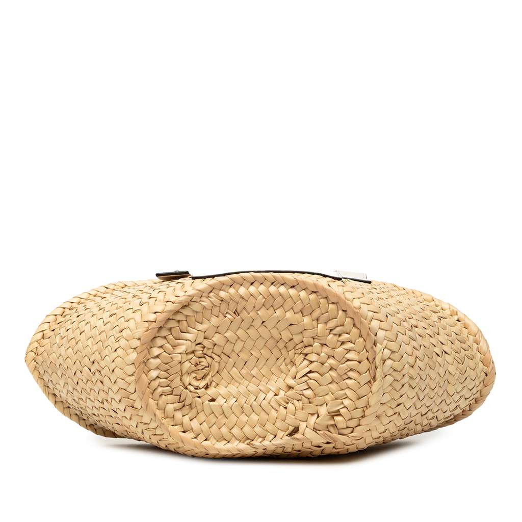 Loewe Small Raffia Anagram Basket Tote Brown Good condition - Inside View