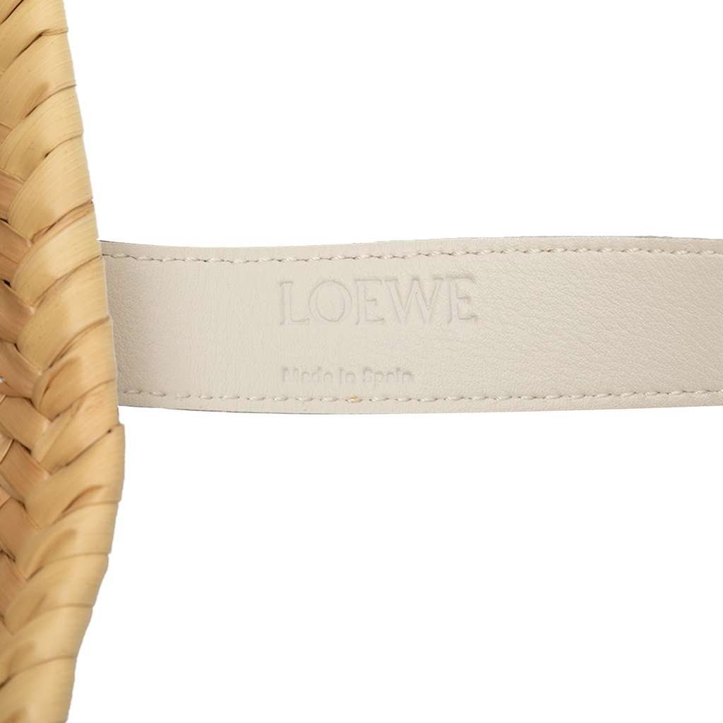 Loewe Small Raffia Anagram Basket Tote Brown Good condition - Box View