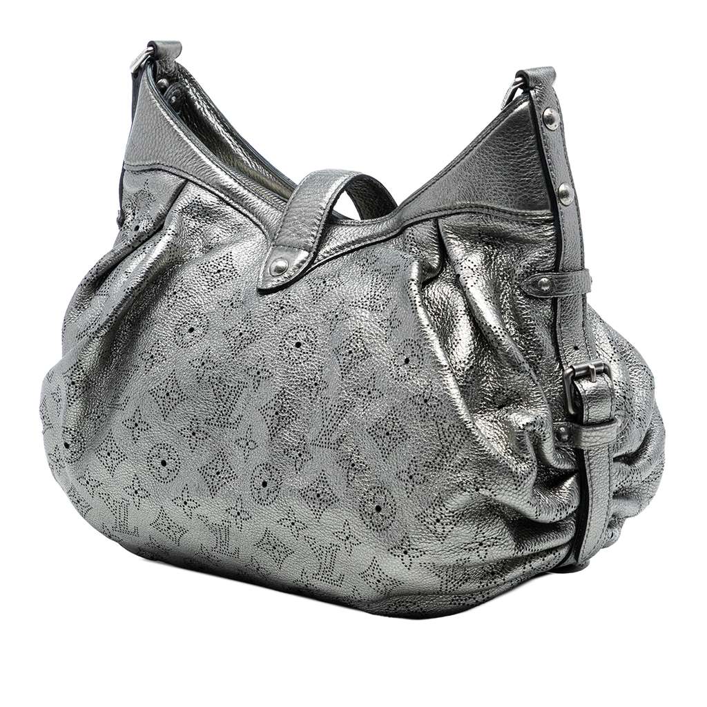 Louis Vuitton Monogram Mahina XS Silver Leather Good condition - Back View