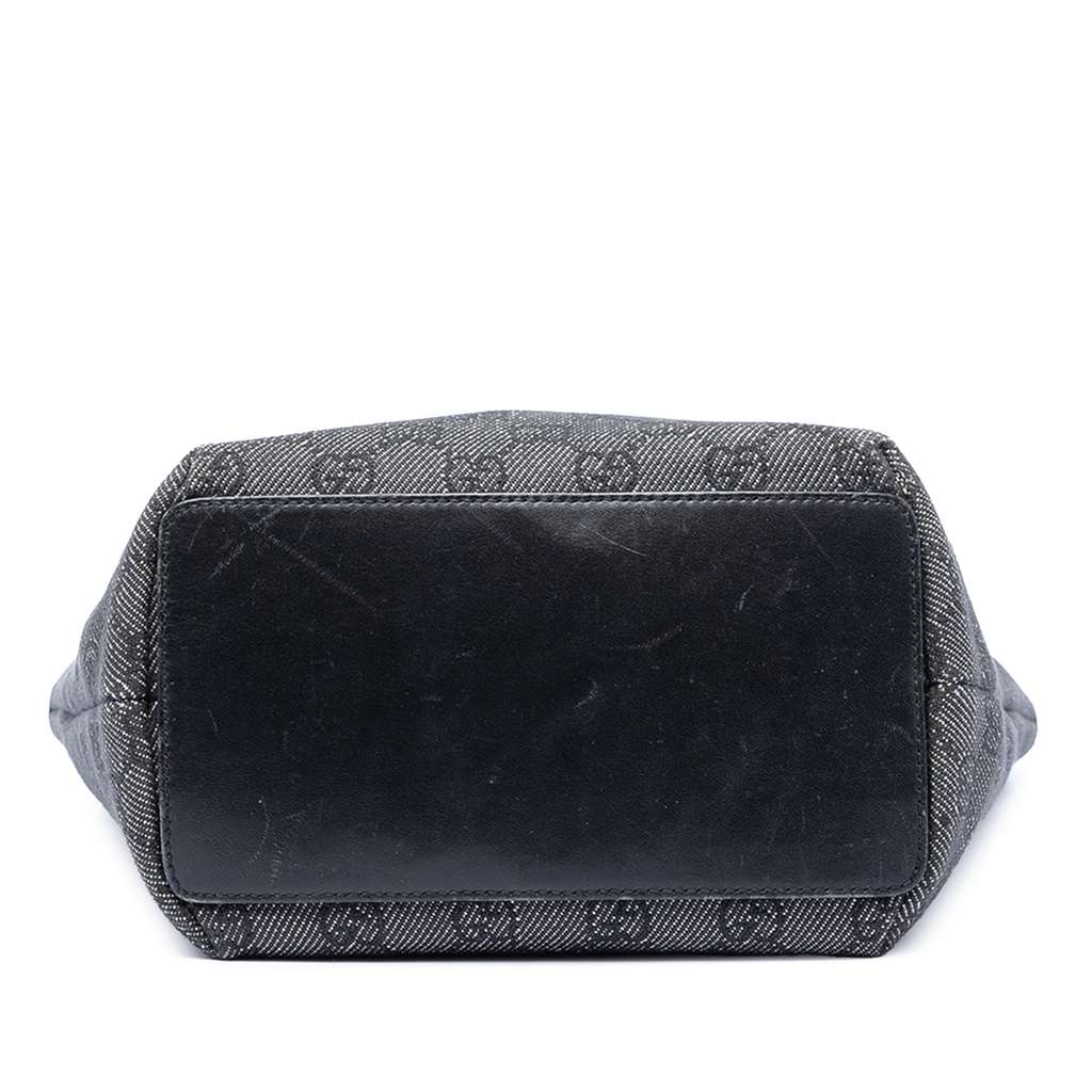 Gucci GG Denim  Shoulder Bag Grey Denim Good condition - Inside View