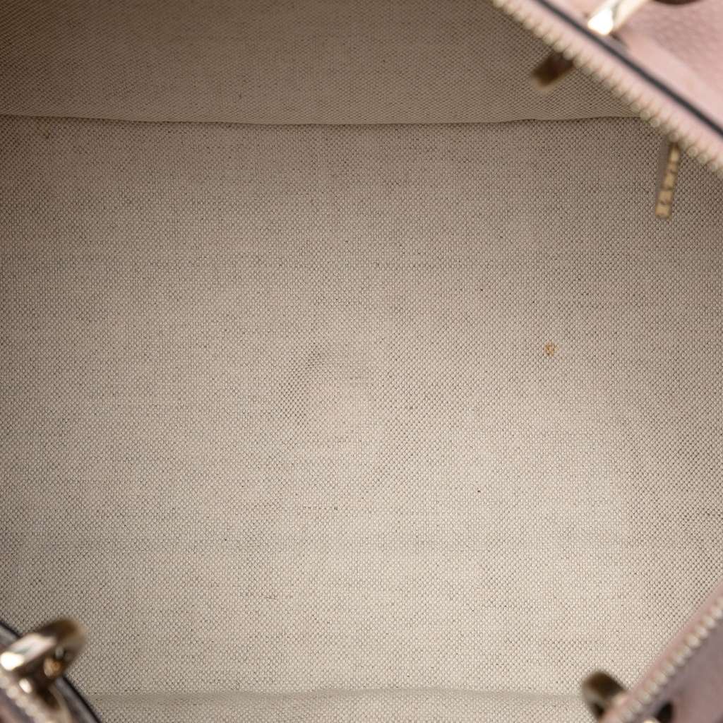 Gucci Medium Calfskin Bamboo Shopper Boston Bag Pink Leather Good condition - Model View