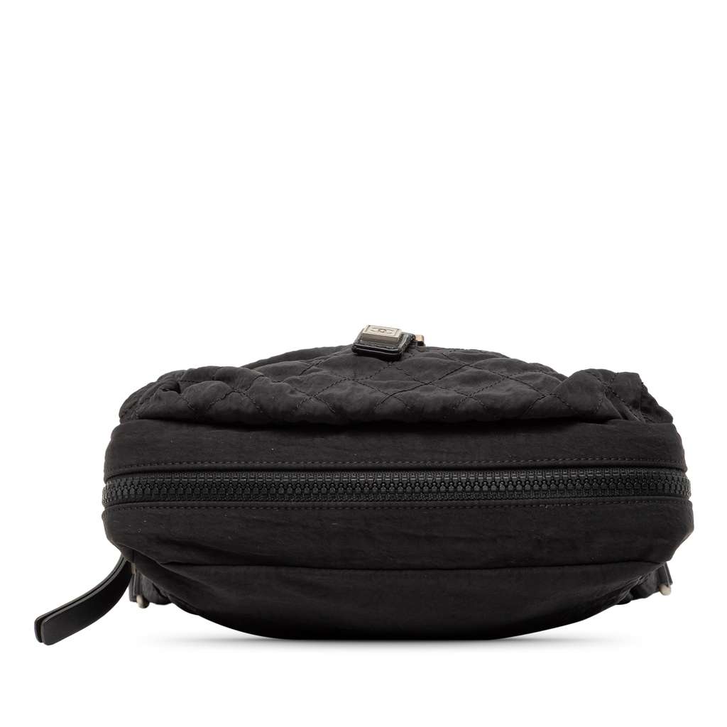 Chanel CC Nylon Sport Line Buckle Flap Crossbody Black Good condition - Inside View