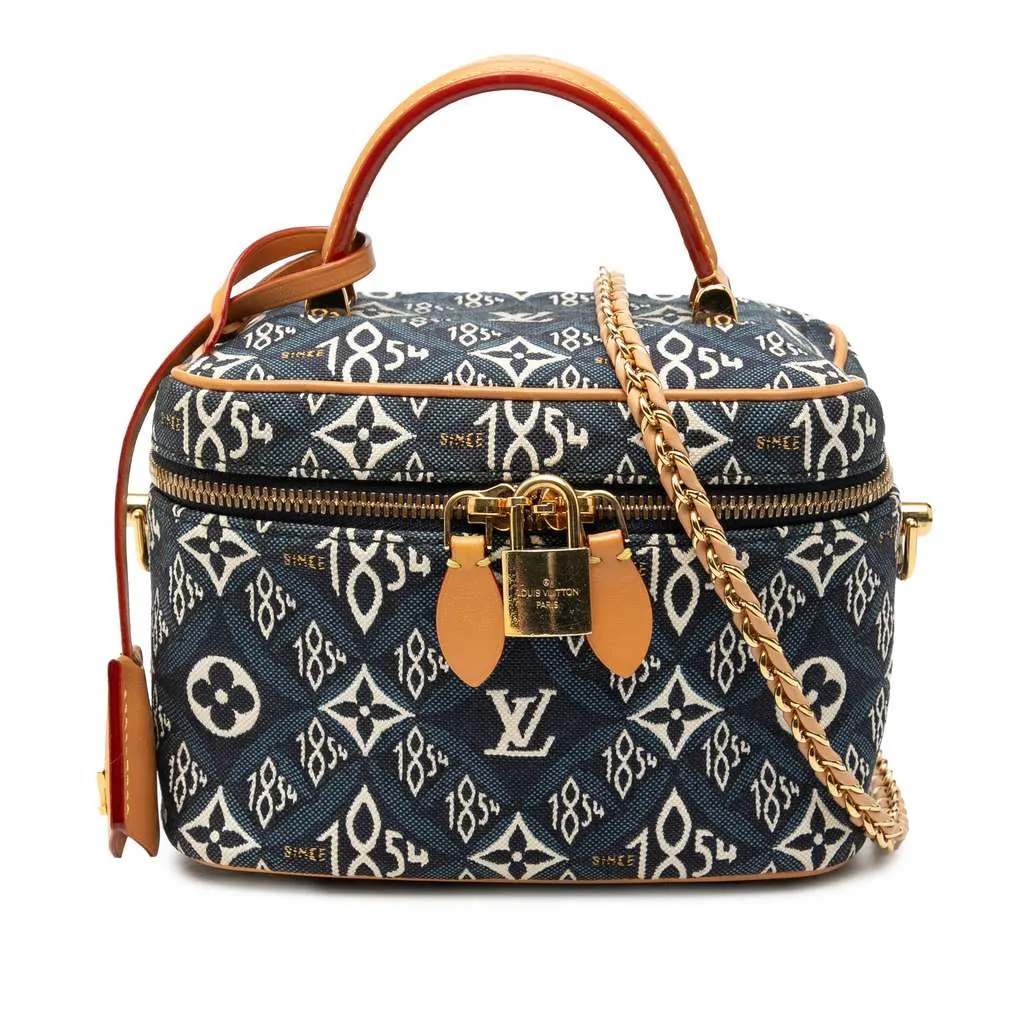 Louis Vuitton Monogram Since 1854 Vanity Case PM Blue Canvas Very good - Front View