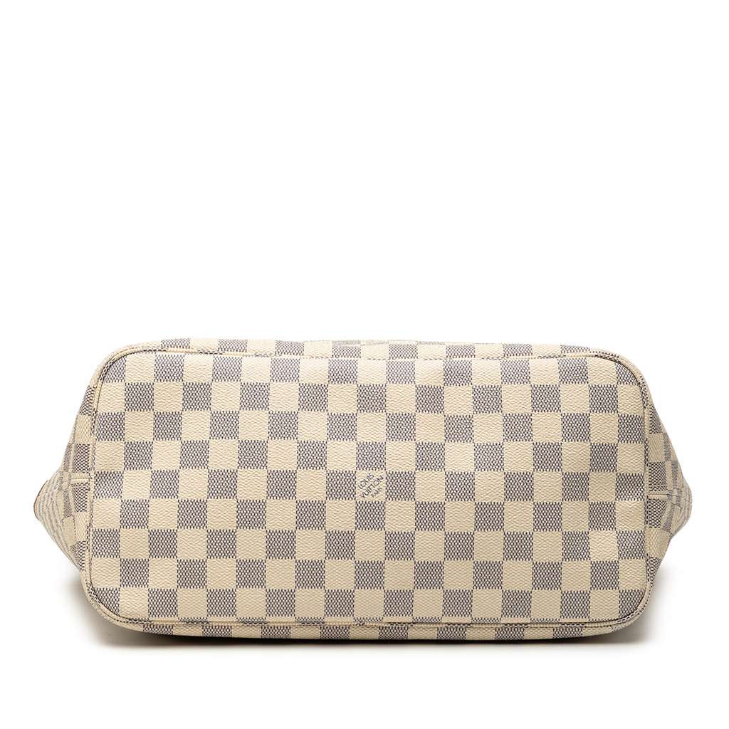 Louis Vuitton Damier Azur Neverfull MM White Good condition - Inside View