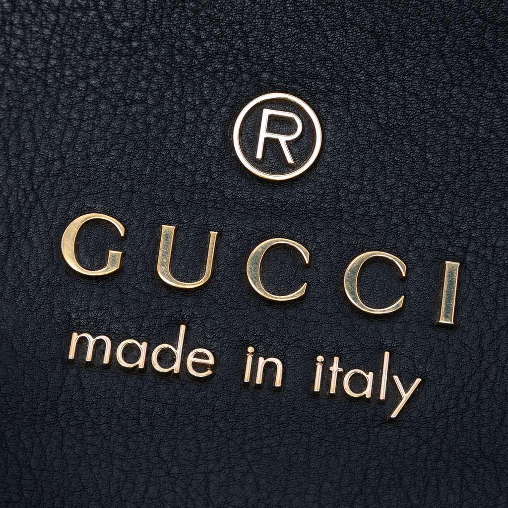 Gucci Medium Leather Gifford Tote Black Leather Good condition - Box View