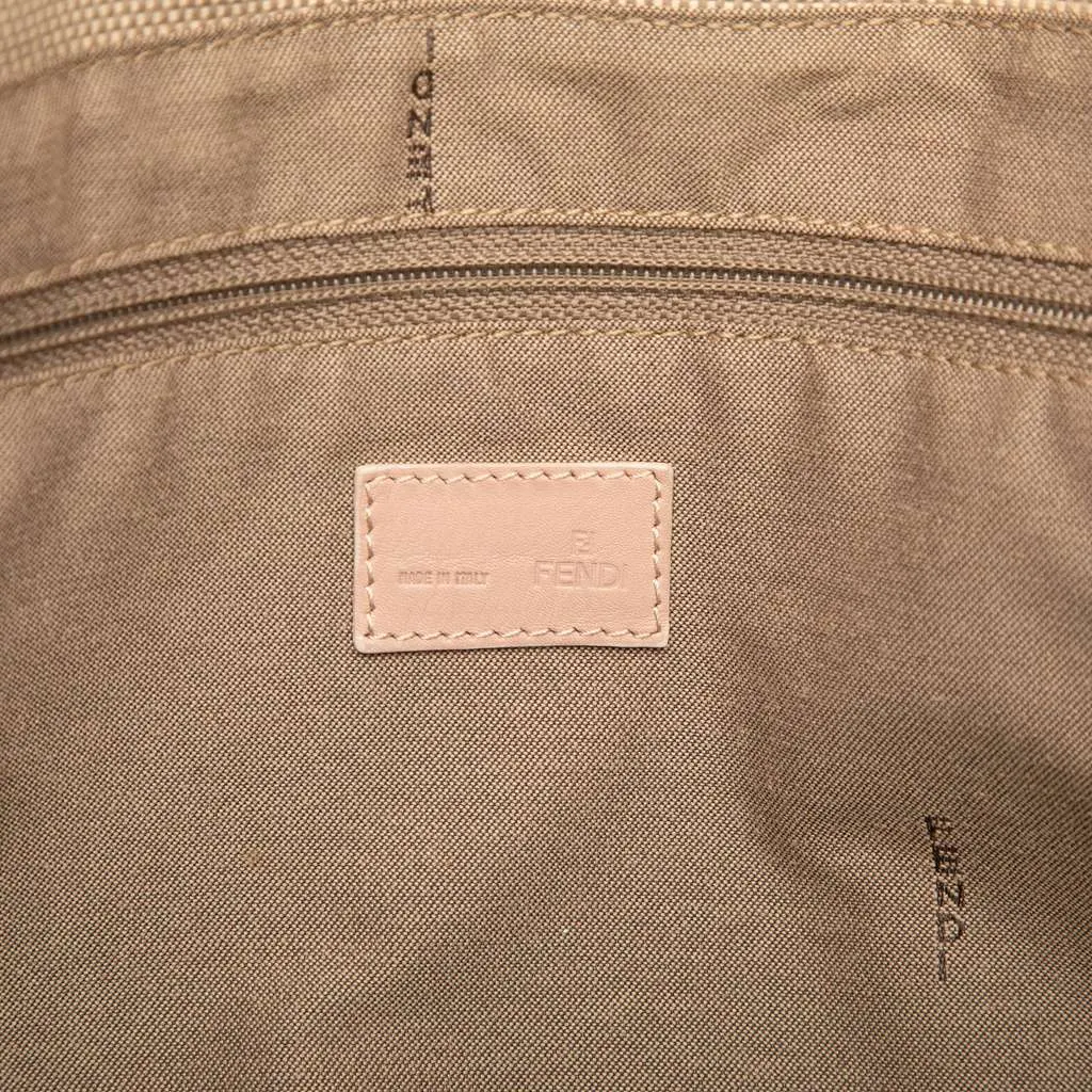 Fendi Zucca Trimmed Canvas Tote Brown Canvas Very good - Box View