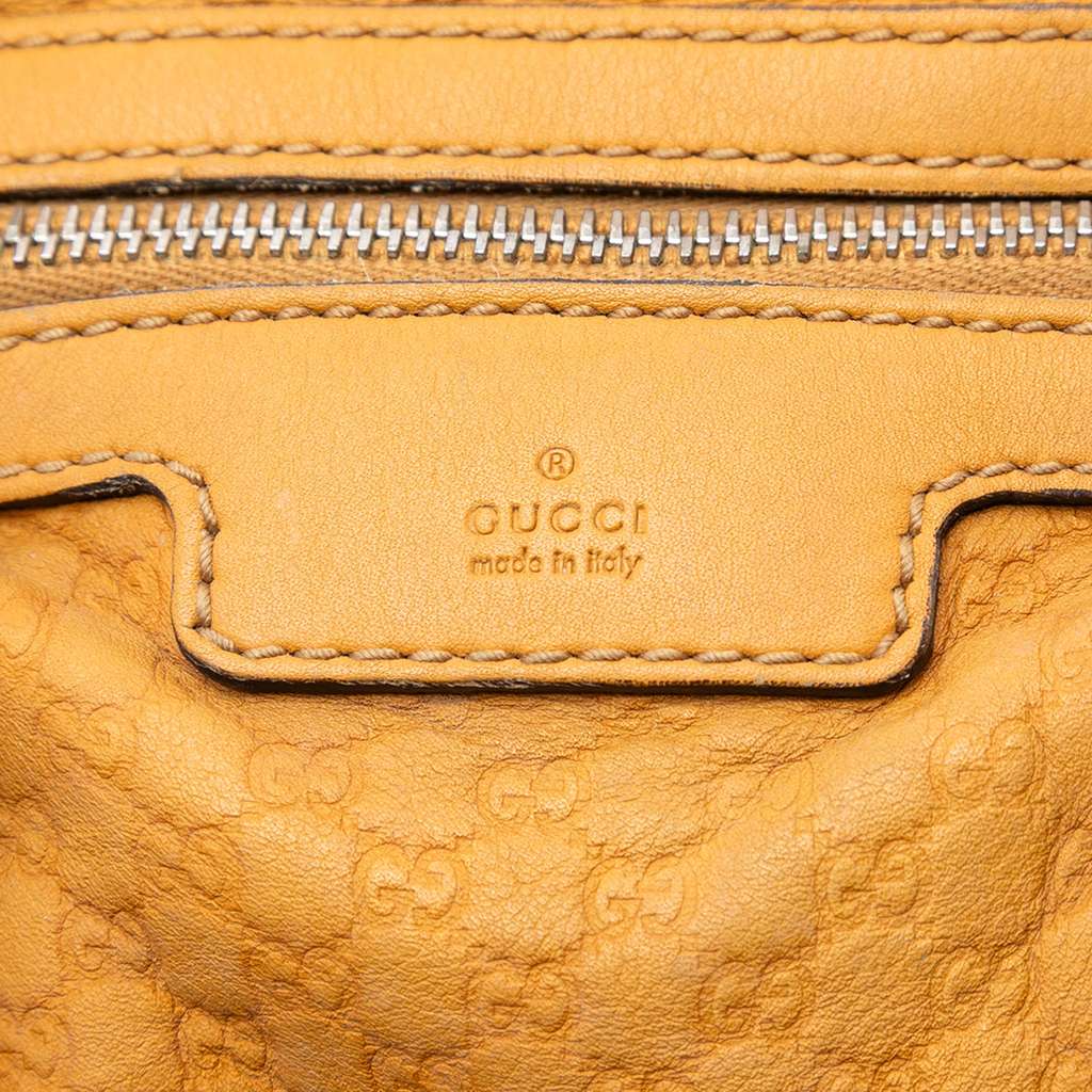 Gucci Small Microguccissima Joy Boston Bag Yellow Leather Good condition - Box View