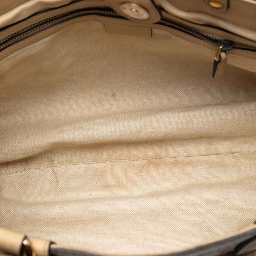 Gucci Guccissima Scarlett Tote Brown Leather Good condition - Model View