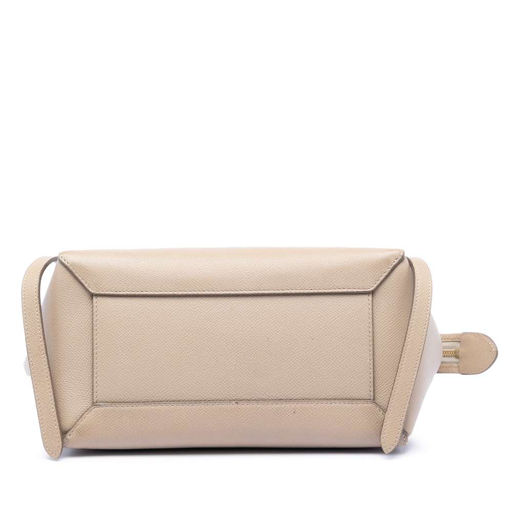 Celine Micro Grained Calfskin Belt Bag Brown Leather Good condition - Inside View