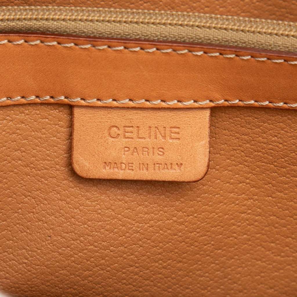 Celine Macadam Coated Canvas Satchel Brown Canvas Good condition - Box View