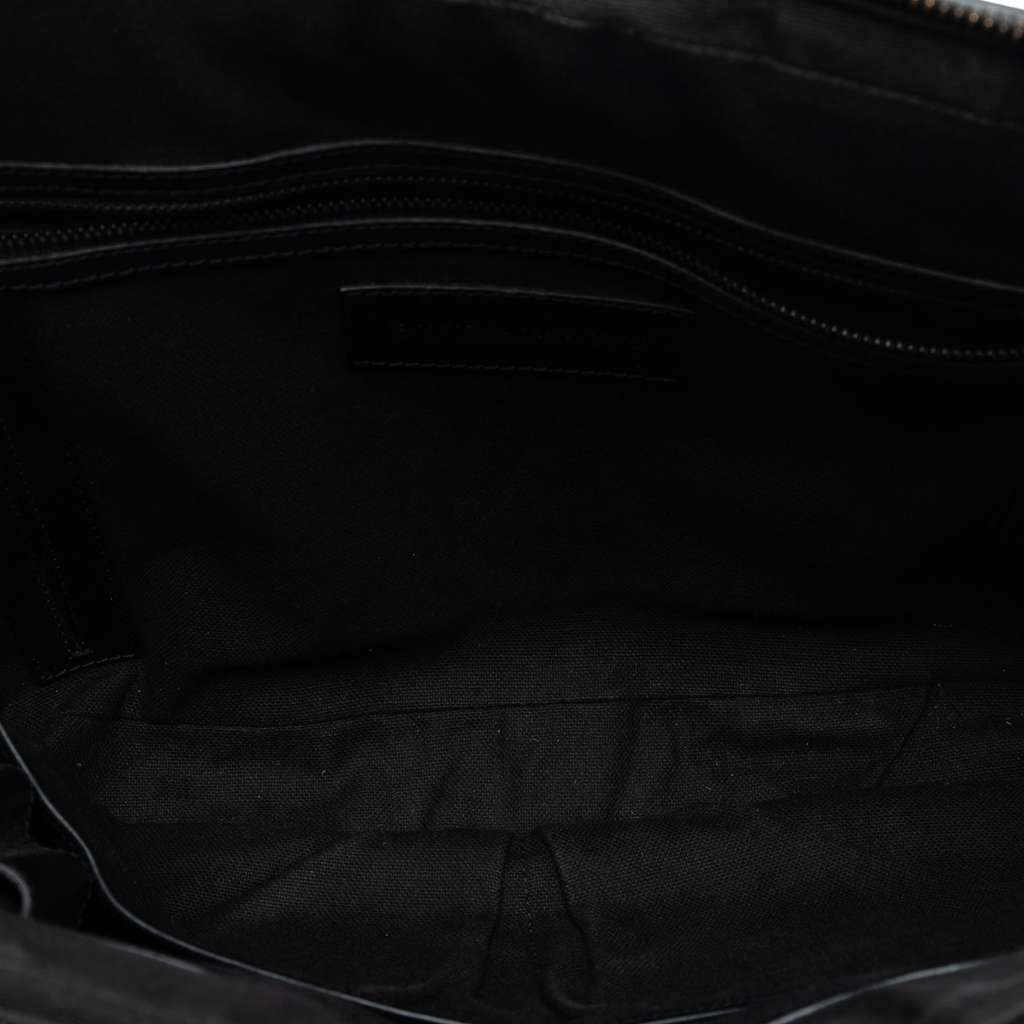 Burberry Haymarket Check Coated Canvas Business Bag Brown Canvas Good condition - Model View