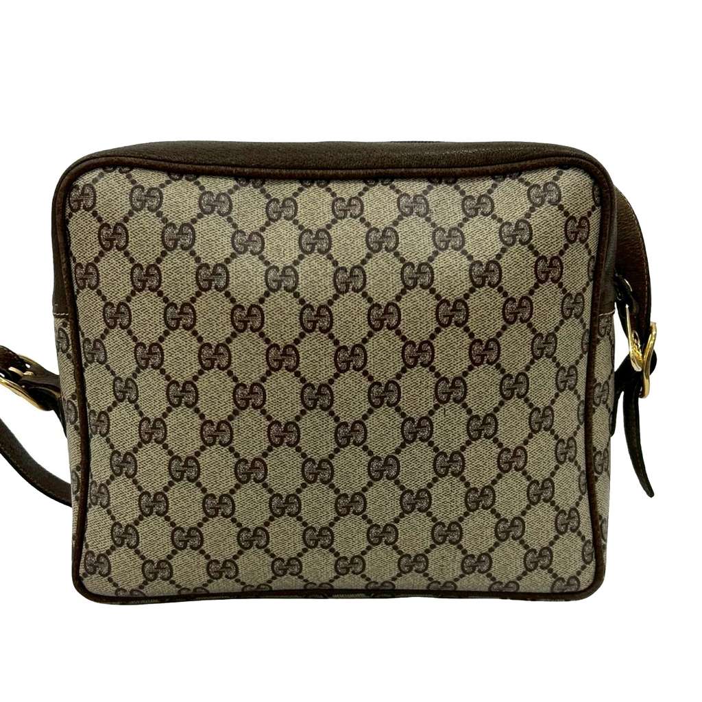 Gucci GG Supreme Crossbody Brown Canvas Good condition - Back View