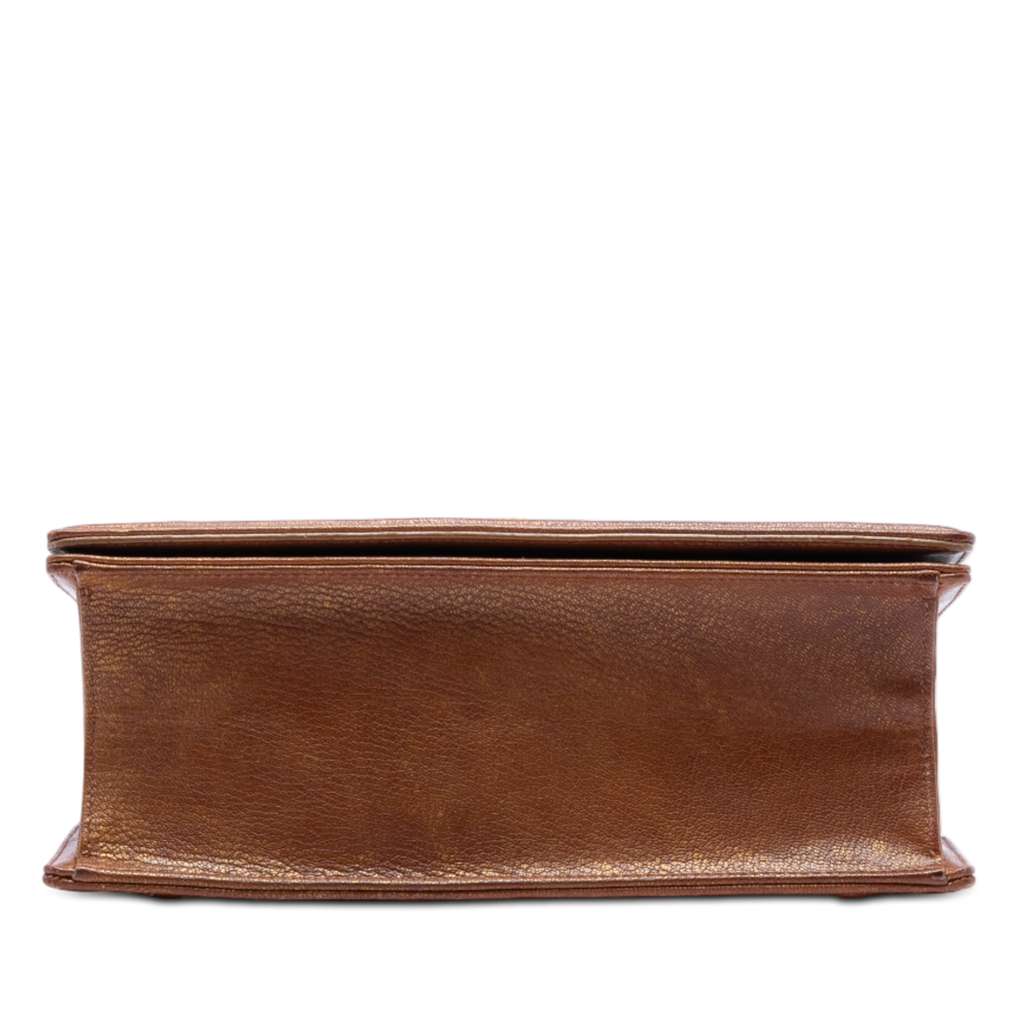 Dior Medium Goatskin Diorama Flap Brown Leather Good condition - Inside View