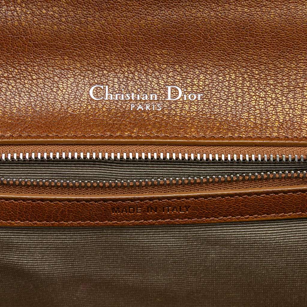 Dior Medium Goatskin Diorama Flap Brown Leather Good condition - Box View