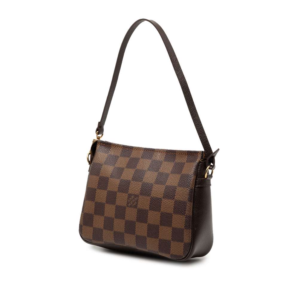 Louis Vuitton Damier Ebene Trousse Pochette Brown Good condition - Back View