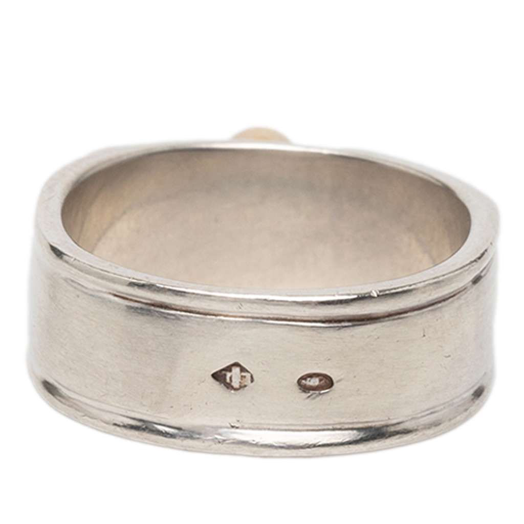 Hermès Sterling Silver and 18K Yellow Gold Artemis Ring Silver Silver Good condition - Inside View