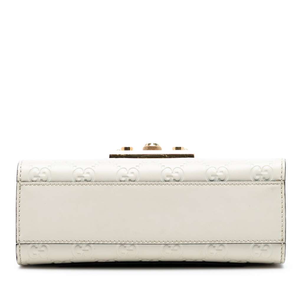 Gucci Small Guccissima Padlock Shoulder Bag Brown Leather Good condition - Inside View