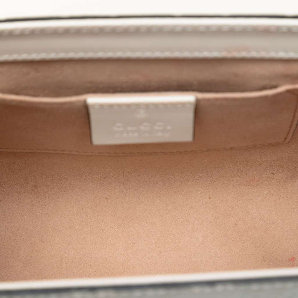 Gucci Small Guccissima Padlock Shoulder Bag Brown Leather Good condition - Model View