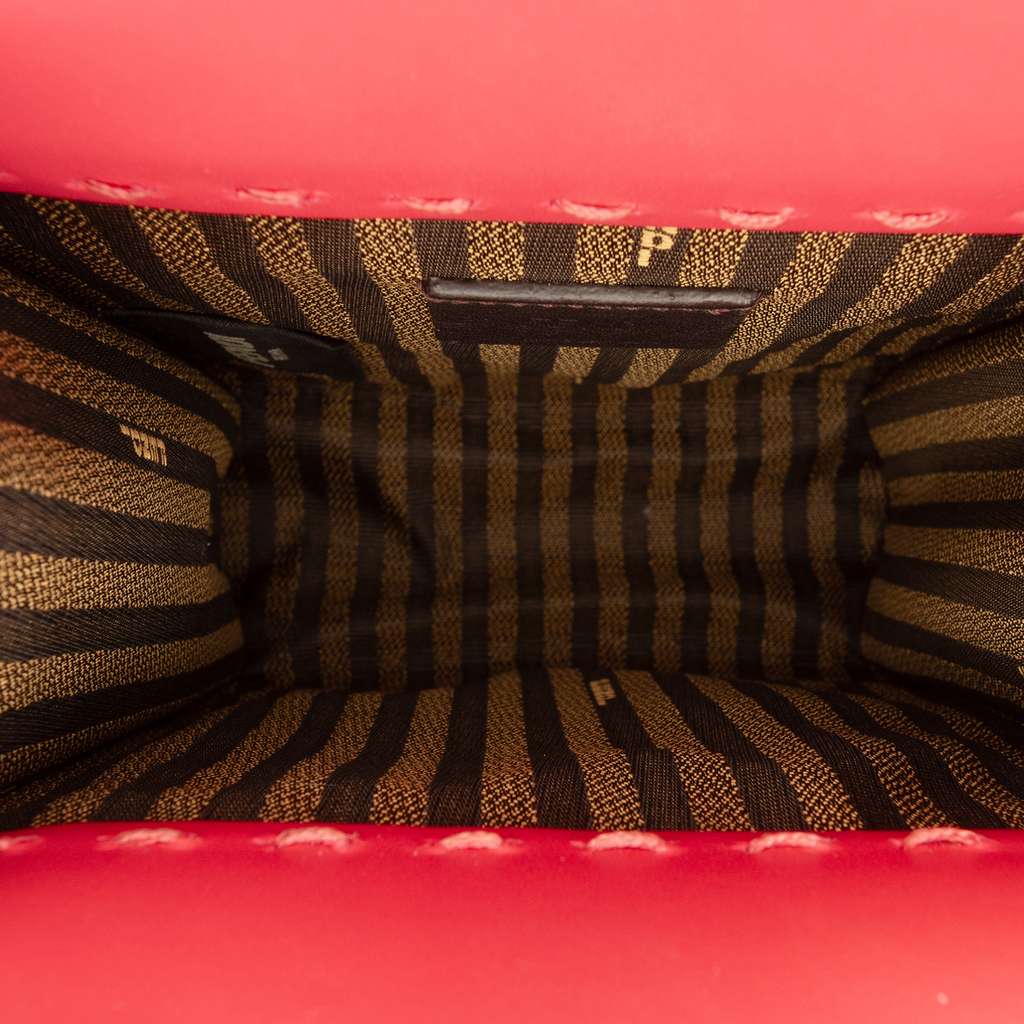 Fendi Mini Leather Sunshine Shopper Tote Pink Leather Good condition - Model View