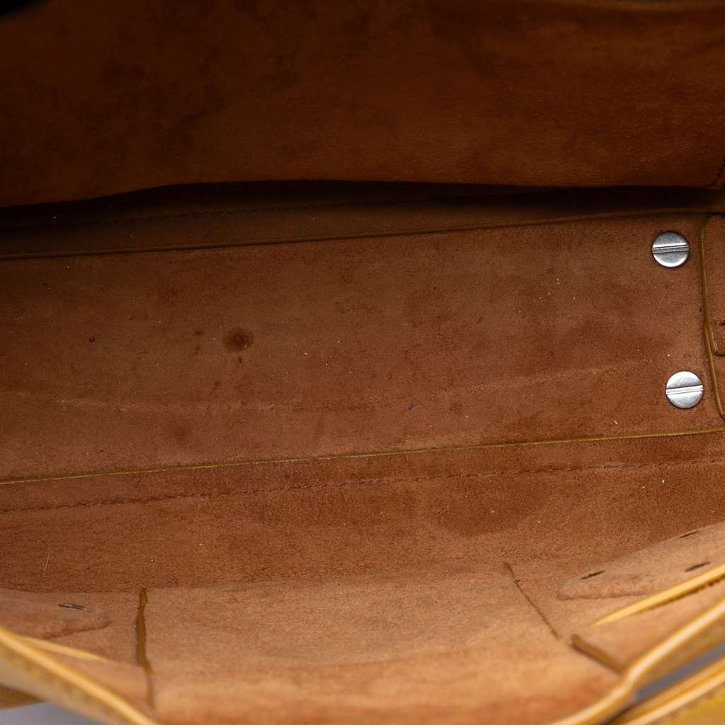 Bottega Veneta Small Goatskin Maxi Intrecciato Arco Satchel Yellow Leather Good condition - Model View