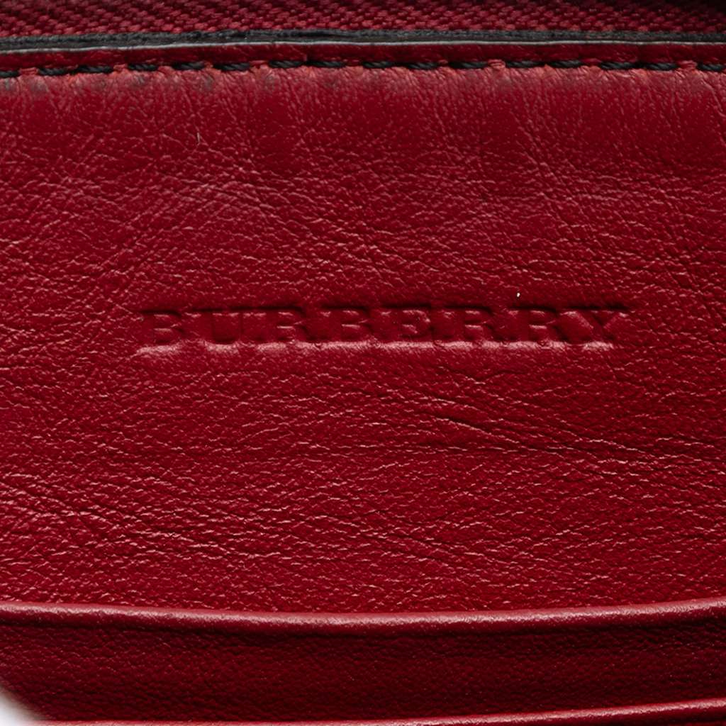 Burberry House Check Canvas Derby Peyton Crossbody Brown Canvas Good condition - Box View