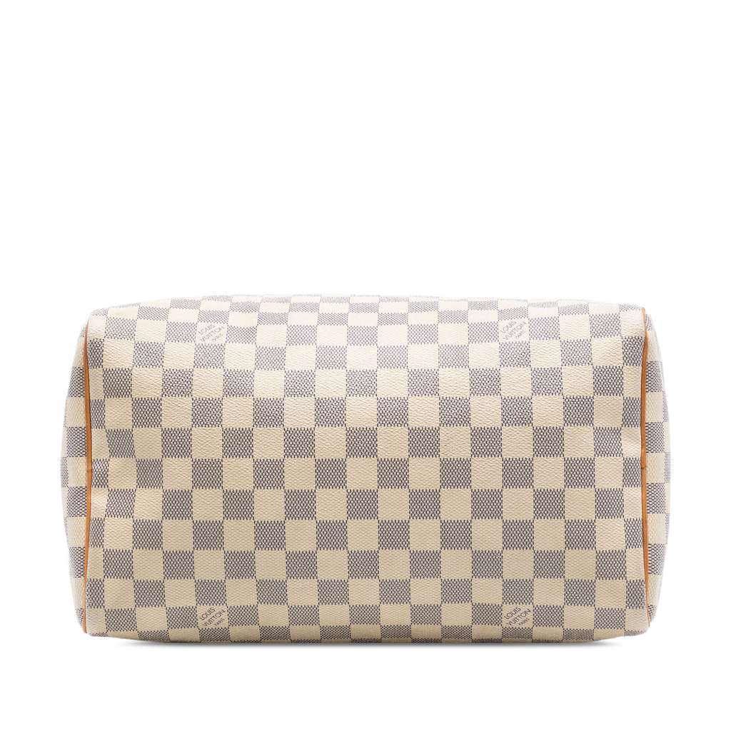 Louis Vuitton Damier Azur Speedy 30 White Good condition - Inside View