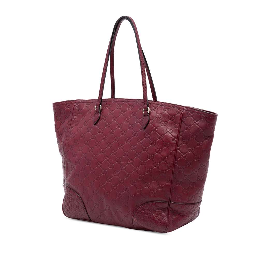 Gucci Guccissima Bree Tote Red Leather Good condition - Back View