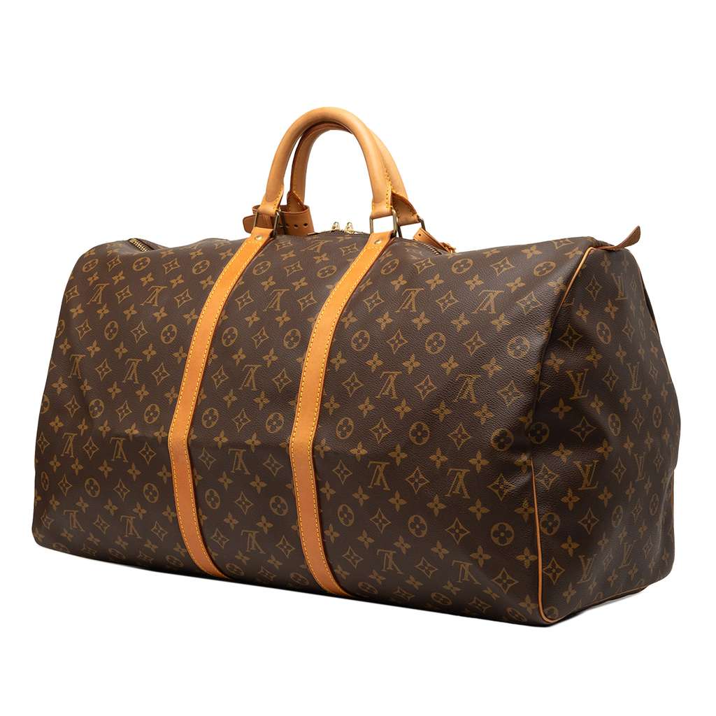 Louis Vuitton Monogram Keepall 60 Brown Good condition - Back View