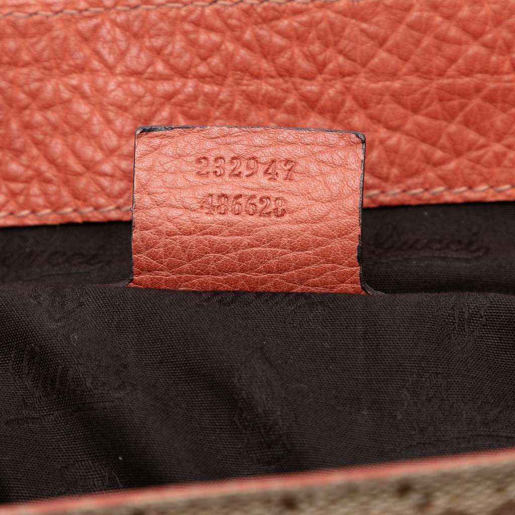 Gucci GG Canvas Bamboo Libeccio Tote Brown Canvas Good condition - Box View