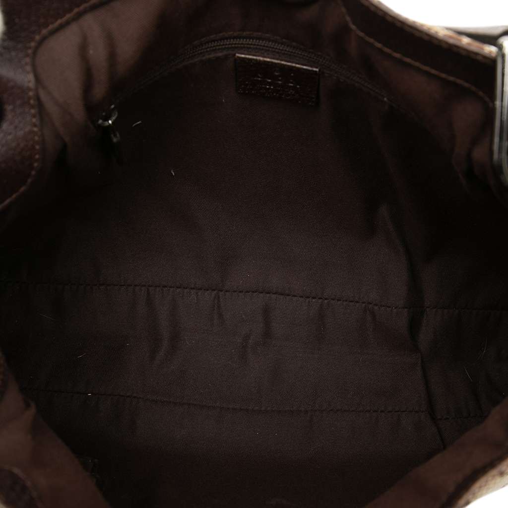 Gucci GG Canvas Eclipse Shoulder Bag Brown Canvas Fair condition - Model View