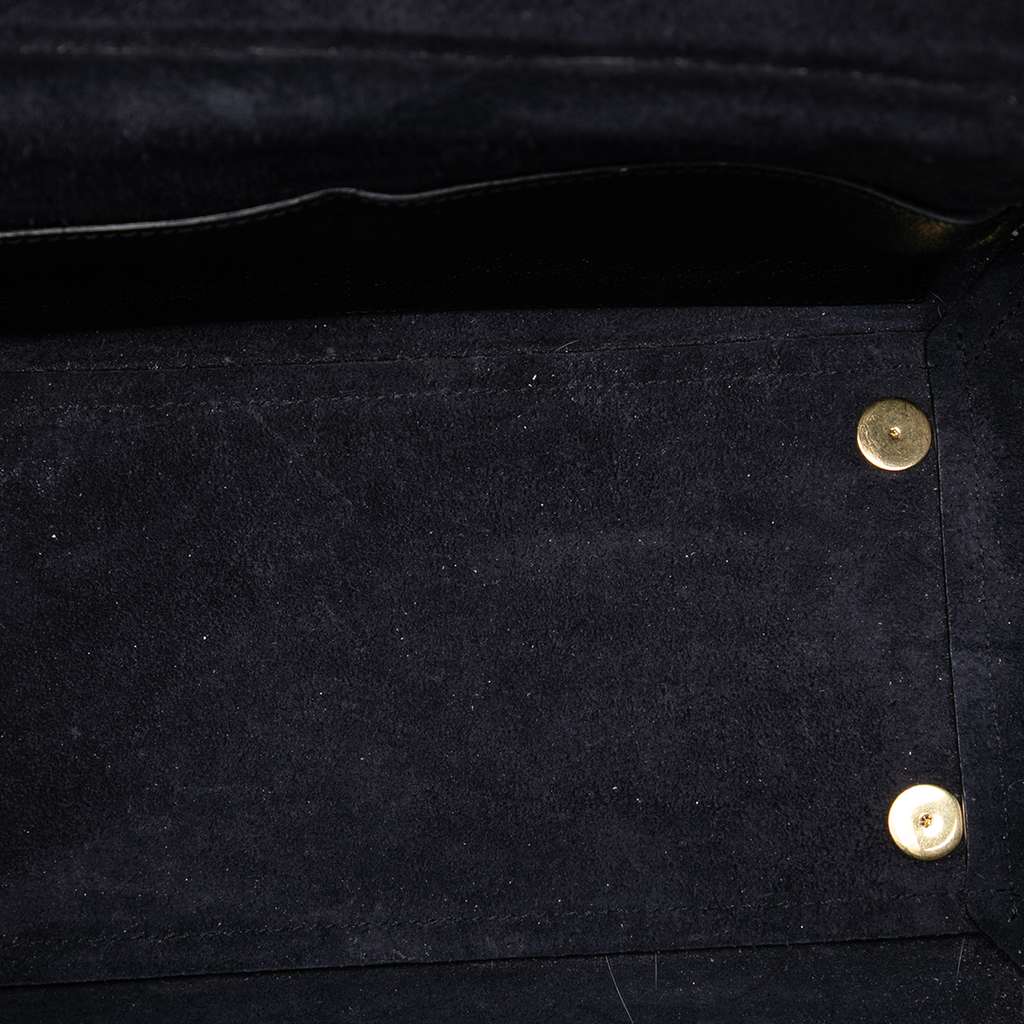 Celine Mini Grained Calfskin Belt Bag Black Leather Good condition - Model View