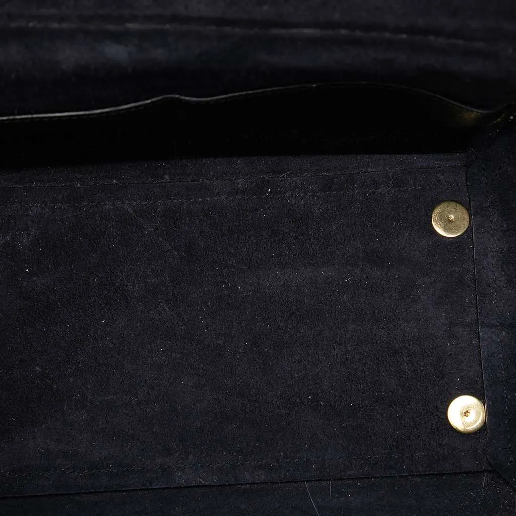 Celine Mini Grained Calfskin Belt Bag Black Leather Good - Model View