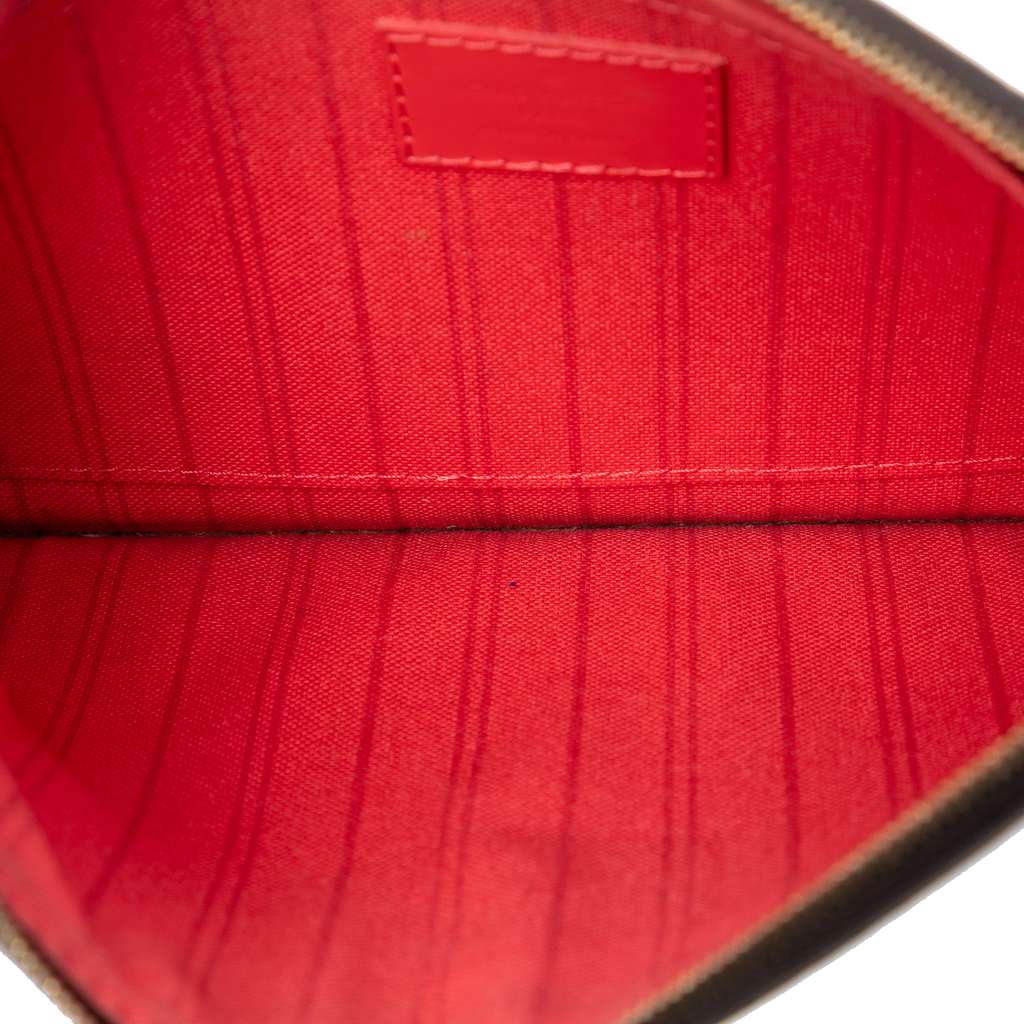 Louis Vuitton Monogram Neverfull MM Pouch Brown Good condition - Model View