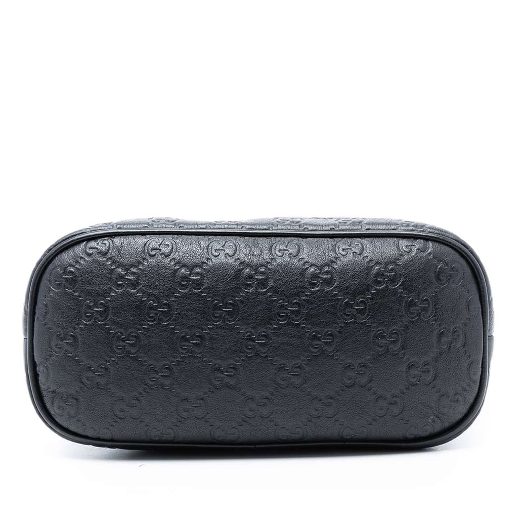 Gucci Mini Guccissima Dome Satchel Black Leather Good condition - Inside View