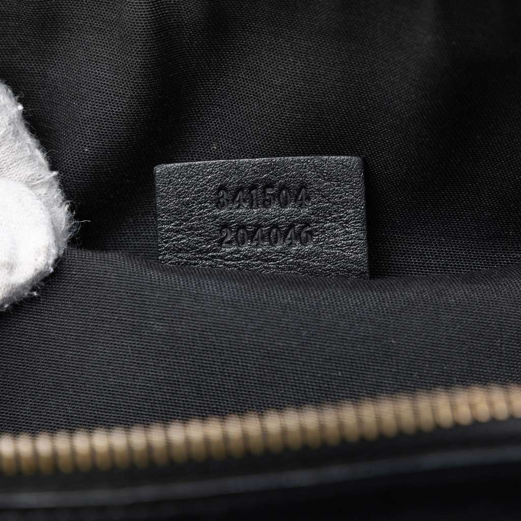 Gucci Mini Guccissima Dome Satchel Black Leather Good condition - Box View