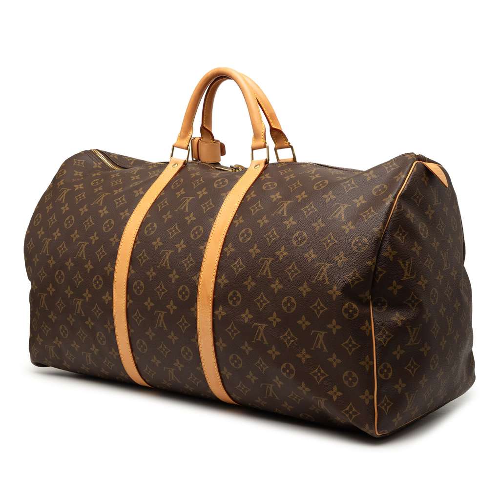 Louis Vuitton Monogram Keepall 60 Brown Good condition - Back View