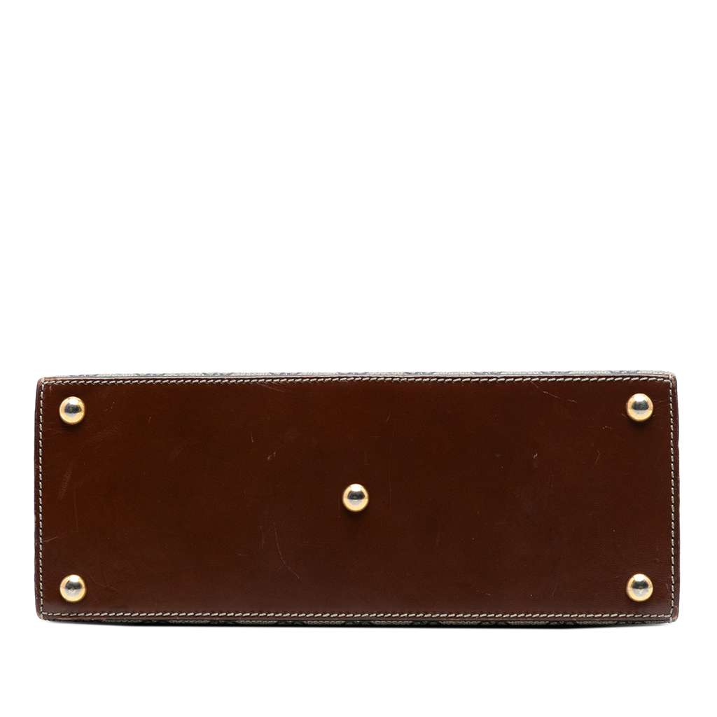 Gucci Small GG Supreme Padlock Satchel Brown Canvas Good condition - Inside View