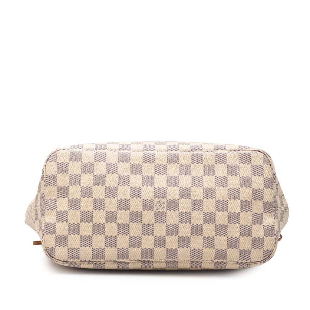 Louis Vuitton Damier Azur Neverfull MM White Good condition - Inside View