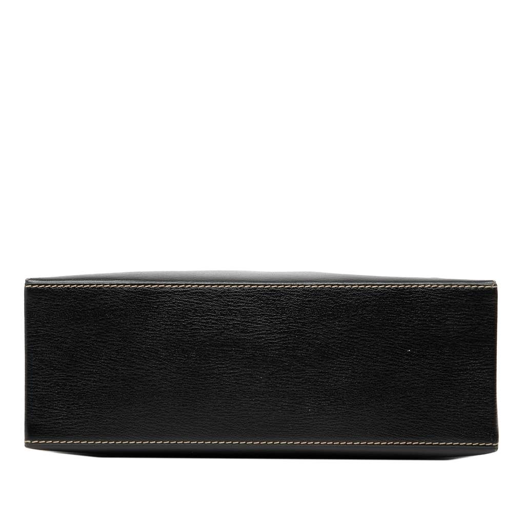 Loewe Leather Velazquez Twist Satchel Black Leather Good condition - Inside View