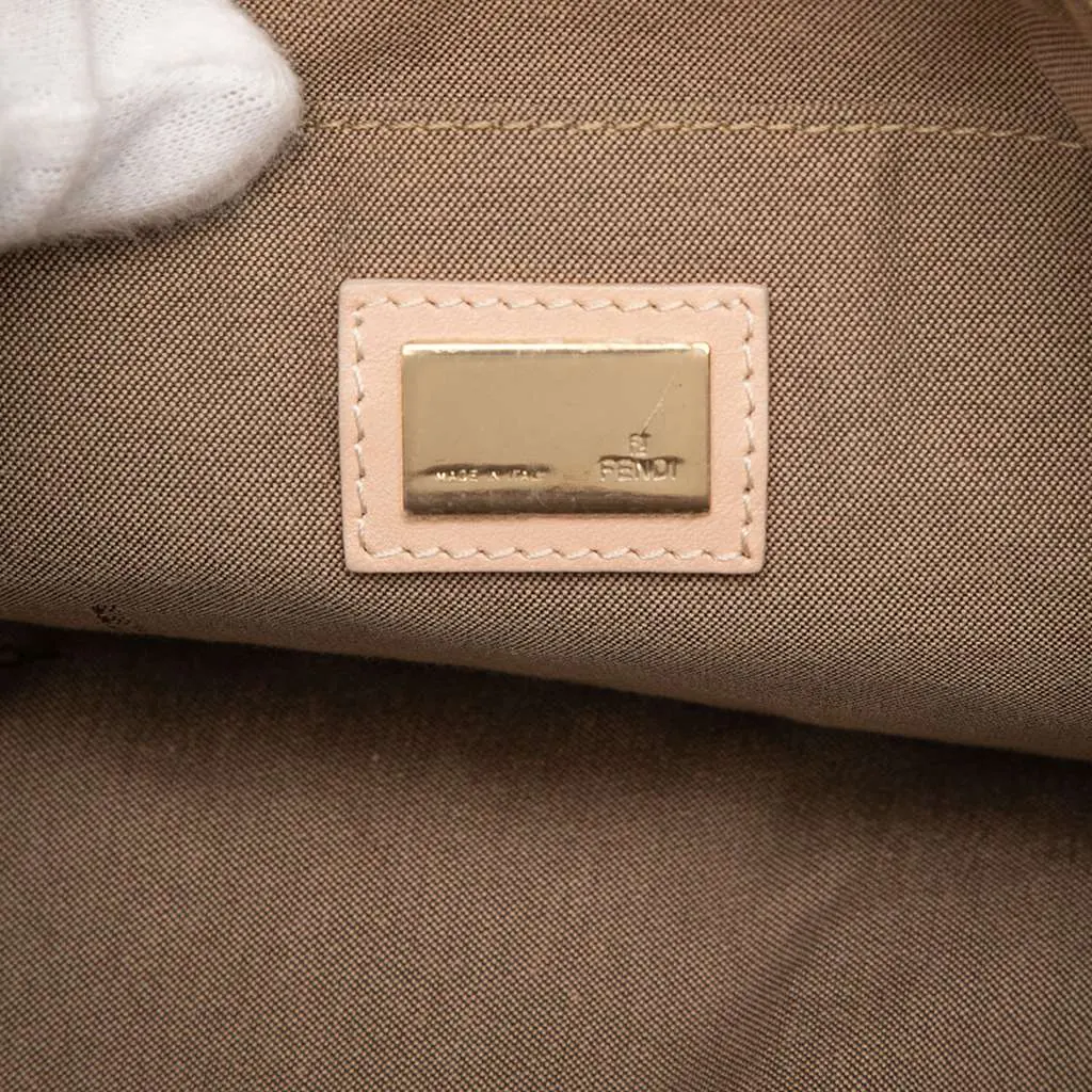 Fendi Zucchino Canvas Pochette Pink Canvas Good - Box View